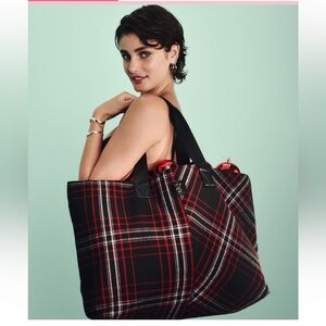 NWT VICTORIA’S SECRET Plaid Tote Bag NEW